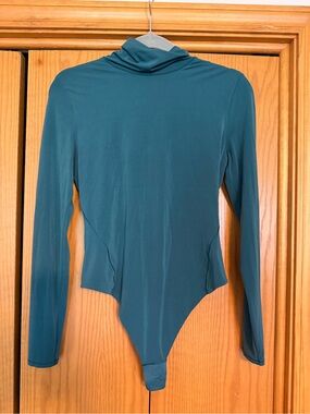 lululemon athletica Teal Ultra-Soft Nulu Long-Sleeve Turtleneck Bodysuit